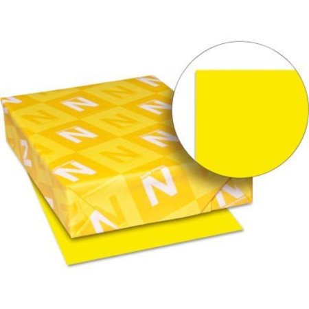 WAUSAU PAPERS Neenah Paper Astrobrights Colored Paper, 11in x 17in, Solar Yellow, 500 Sheets/Ream 22533